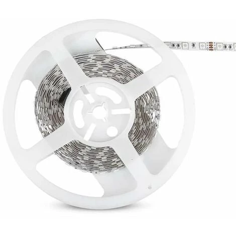 Ruban LED 12V 5m 11w/m Ip20 Hors Transfo Vt-5050-60 - Blanc Neutre - 4000k - 120 Deg V-TAC 1 Ruban LED 12V 5m 11w/m Ip20 Hors Transfo Vt-5050-60 - Blanc Neutre - 4000k - 120 Deg V-TAC