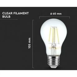 Ampoule à Incandescence A60 V-tac 6w 3000k E27 Vt-1887-n -214272 7 Ampoule à Incandescence A60 V-tac 6w 3000k E27 Vt-1887-n -214272 -V-TAC Soldes 67529058 3