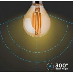 Ampoule à Filament Led P45 V-tac Ambre 4w 2200k E14 Vt-1953-n - 214499 -V-TAC Soldes 67653807 4