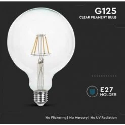 Ampoule à Incandescence G125 V-tac 10w 6500k E27 Vt-1979-n - 214424 -V-TAC Soldes 67657821 5