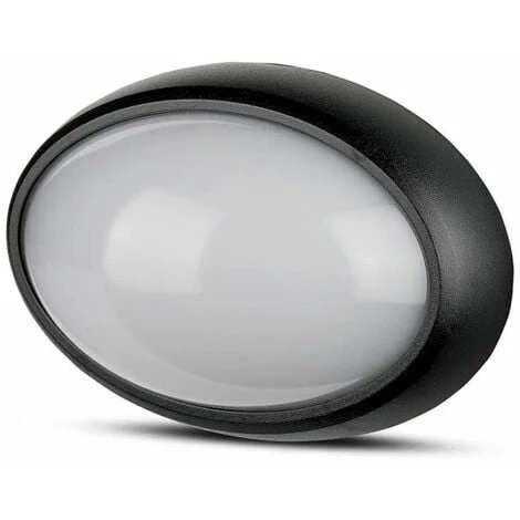 Hublot LED Oval 8W Ip54 Noir Vt-8014 Fs - Blanc Chaud - 3000k - 120° V-TAC 1 Hublot LED Oval 8W Ip54 Noir Vt-8014 Fs - Blanc Chaud - 3000k - 120° V-TAC