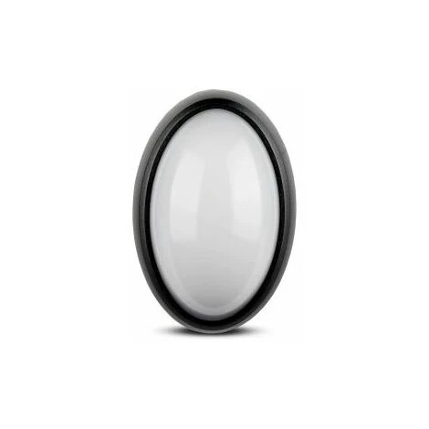 Hublot LED Oval 8W Ip54 Noir Vt-8014 Fs - Blanc Chaud - 3000k - 120° V-TAC 3 Hublot LED Oval 8W Ip54 Noir Vt-8014 Fs - Blanc Chaud - 3000k - 120° V-TAC – Image 3