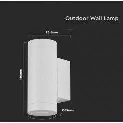 V-tac VT-11015 Applique Murale Extérieure Up/Down - GU10 - Aluminium - Blanc - IP44 9 V-tac VT-11015 Applique Murale Extérieure Up/Down - GU10 - Aluminium - Blanc - IP44 -V-TAC Soldes 68155929 5