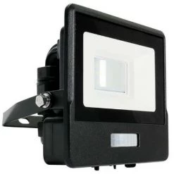 V-tac VT-128S Projecteur LED Avec Capteur - 20 W - 1510 Lm - 3000K - Noir