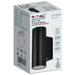 V-tac VT-11015 Applique Murale Extérieure Up/Down - GU10 - Aluminium - Noir - IP44 8 V-tac VT-11015 Applique Murale Extérieure Up/Down - GU10 - Aluminium - Noir - IP44 -V-TAC Soldes 68155949 4