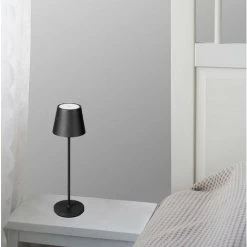 V-tac VT-7522 Lampe De Table - 3000K - Gradable Par Touche - Rechargeable - Noir- IP54 -V-TAC Soldes 68156213 3