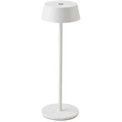 V-tac VT-7562 Lampe De Table - 3000K - Variable Par Touche - Rechargeable - Blanc