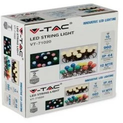 V-tac VT-71020 Guirlande Lumineuse - étanche - 20 Lampes LED - 3000K - 10M 8 V-tac VT-71020 Guirlande Lumineuse - étanche - 20 Lampes LED - 3000K - 10M -V-TAC Soldes 68308905 4