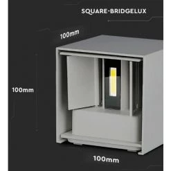 V-tac VT-759 Applique LED - 5W - 3000K - 700 Lumen - Gris 8 V-tac VT-759 Applique LED - 5W - 3000K - 700 Lumen - Gris -V-TAC Soldes 68308909 4