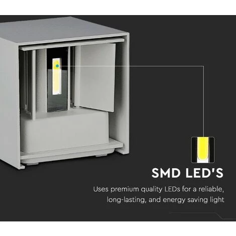 V-tac VT-759-12 Lampe à Main LED - 11W - 3000K - 1360 Lumen - Gris 5 V-tac VT-759-12 Lampe à Main LED - 11W - 3000K - 1360 Lumen - Gris – Image 5