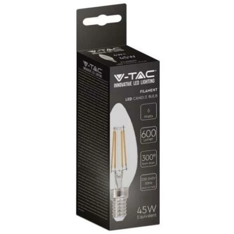V-tac Led Candle Bulb 6w 4000k E14 Vt-2127-n - 217424 2 V-tac Led Candle Bulb 6w 4000k E14 Vt-2127-n - 217424 – Image 2