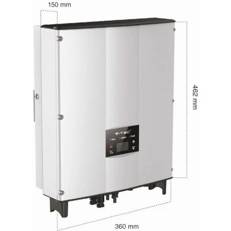 V-TAC Inverter Photovoltaïque Monophasé On-Grid 3KW Systèmes Solaires Photovoltaïques PS - IP65 11369 VT-6603105 2 V-TAC Inverter Photovoltaïque Monophasé On-Grid 3KW Systèmes Solaires Photovoltaïques PS - IP65 11369 VT-6603105 – Image 2