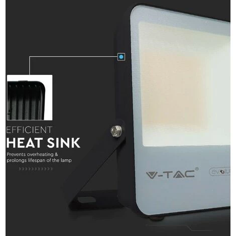 V-tac VT-50185 Projecteur à LED - 50 W - 7870 Lm - 4000K - Noir - Extra économique 4 V-tac VT-50185 Projecteur à LED - 50 W - 7870 Lm - 4000K - Noir - Extra économique – Image 4