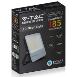 V-tac VT-100185 Projecteur à LED - 100 W - 13700 Lm - 6400K - Noir - Extra économique 8 V-tac VT-100185 Projecteur à LED - 100 W - 13700 Lm - 6400K - Noir - Extra économique -V-TAC Soldes 69427495 4