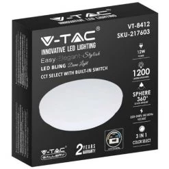 V-tac VT-8412-M Plafonnier à LED - 12W - 1200 Lumen 8 V-tac VT-8412-M Plafonnier à LED - 12W - 1200 Lumen -V-TAC Soldes 69427519 4