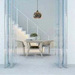 V-TAC Lustre Suspension LED Avec Douille E27 (Max 60W) Cloche En Verre Miroir Couleur Chrome Avec Effet 3D D: 15cm -V-TAC Soldes 70206663 4