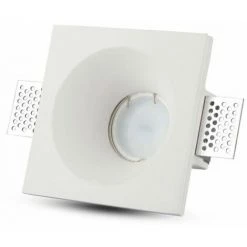 V-TAC Spot LED Encastrable Carré GU10 Et GU5.3 (MR16) Corps En Plâtre Blanc
