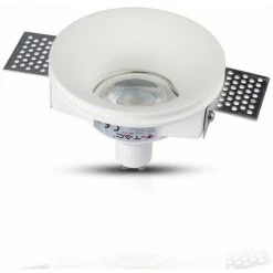 V-TAC Spot LED Encastré Rond GU10 Et GU5.3 (MR16) Corps En Plâtre Blanc -V-TAC Soldes 70206678 5