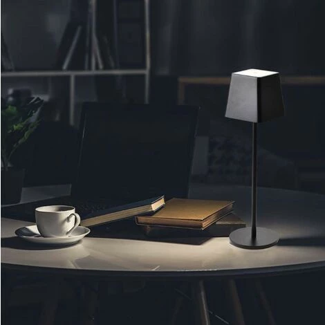 V-tac VT-7563 Lampe De Table - 3000K - Gradable Par Touche - Rechargeable - Noir 2 V-tac VT-7563 Lampe De Table - 3000K - Gradable Par Touche - Rechargeable - Noir – Image 2