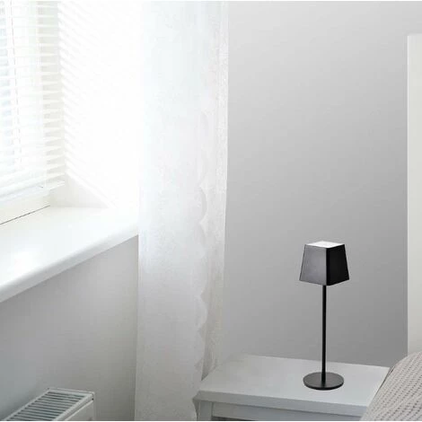 V-tac VT-7563 Lampe De Table - 3000K - Gradable Par Touche - Rechargeable - Noir 3 V-tac VT-7563 Lampe De Table - 3000K - Gradable Par Touche - Rechargeable - Noir – Image 3