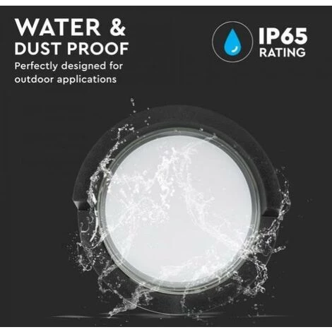 V-tac 12w 3000k Noir Led Lampe Murale Vt-827-rd-n - 218537 2 V-tac 12w 3000k Noir Led Lampe Murale Vt-827-rd-n - 218537 – Image 2