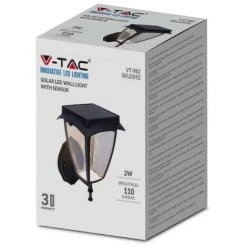 V-tac VT-982 Seville Solar Wall Light - Solar Powered - LED Lamp - 2 Light Colors -V-TAC Soldes 70578834 4