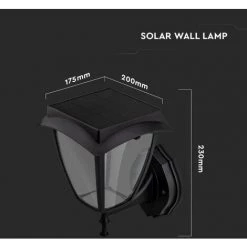 V-tac VT-982 Seville Solar Wall Light - Solar Powered - LED Lamp - 2 Light Colors -V-TAC Soldes 70578834 5