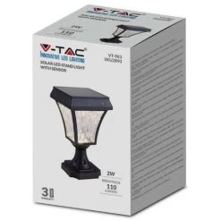 V-tac VT-983 Valencia Piédestal Solaire - Energie Solaire - Lampe LED - 3 Couleurs De Lumière -V-TAC Soldes 70579160 3