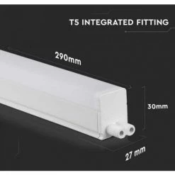 Reglette Led T5 V-tac 4w 3000k 30cm-chip Samsung Vt-035-n - 21689 -V-TAC Soldes 70923995 5