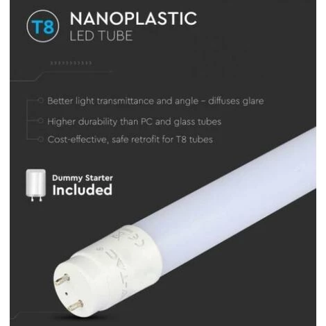 T8 V-tac Led Tube 9w G13 6500k 60cm Vt-6072-n - 216394 2 T8 V-tac Led Tube 9w G13 6500k 60cm Vt-6072-n - 216394 – Image 2