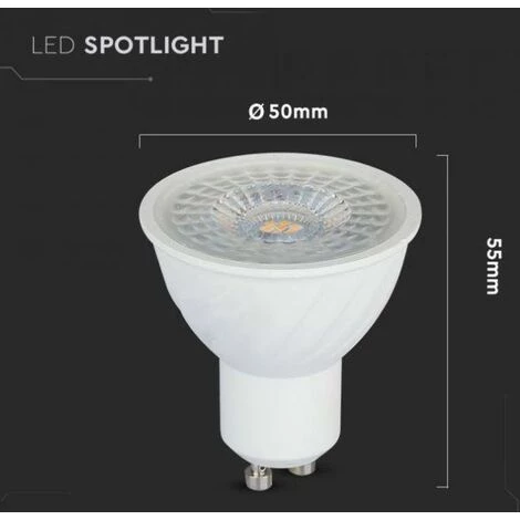V-tac Ampoule Led 6w Gu10 3000k- Samsung Chip Vt-247d-n - 21198 5 V-tac Ampoule Led 6w Gu10 3000k- Samsung Chip Vt-247d-n - 21198 – Image 5