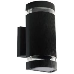 V-tac VT-967 Applique Murale Extérieure Up/Down - E27 - Noir - IP44 - Rond