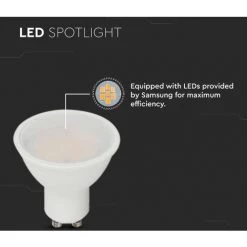 V-tac VT-205 Lot De 10 Spots à LED - GU10 - 4.5W - 400 Lm - 3000K 9 V-tac VT-205 Lot De 10 Spots à LED - GU10 - 4.5W - 400 Lm - 3000K -V-TAC Soldes 71264892 5