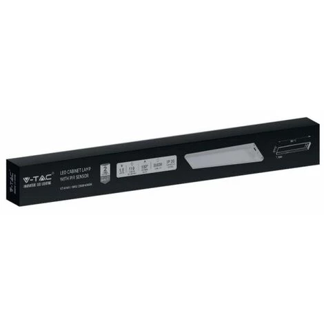 V-tac VT-8141 Lumière D'armoire LED Avec Capteur - Sans Fil - 4000K - Noir - Rechargeable 4 V-tac VT-8141 Lumière D'armoire LED Avec Capteur - Sans Fil - 4000K - Noir - Rechargeable – Image 4