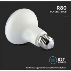 Ampoule Led R80 V-tac 11w 4000k E27 Vt-280-n - 136 - 21136 8 Ampoule Led R80 V-tac 11w 4000k E27 Vt-280-n - 136 - 21136 -V-TAC Soldes 71476473 4