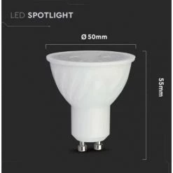 V-tac 6w 4000k Gu10 Ampoule Spot Led Dimmable Vt-227d-n - 196 - 21196 7 V-tac 6w 4000k Gu10 Ampoule Spot Led Dimmable Vt-227d-n - 196 - 21196 -V-TAC Soldes 71476566 4