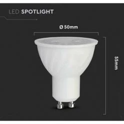V-tac 6w Gu10 6500k Ampoule Spot Led Dimmable Vt-227d-n - 197 - 21197 7 V-tac 6w Gu10 6500k Ampoule Spot Led Dimmable Vt-227d-n - 197 - 21197 -V-TAC Soldes 71536661 4