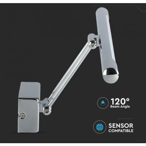 V-tac Lampe Miroir Led 9w 4000k Chrome Vt-7008-n - 3894 - 213894 3 V-tac Lampe Miroir Led 9w 4000k Chrome Vt-7008-n - 3894 - 213894 – Image 3