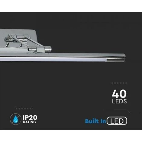 V-tac Lampe Miroir Led 9w 4000k Chrome Vt-7008-n - 3894 - 213894 4 V-tac Lampe Miroir Led 9w 4000k Chrome Vt-7008-n - 3894 - 213894 – Image 4