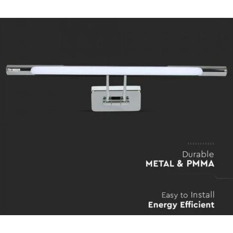 V-tac Lampe Miroir Led 9w 4000k Chrome Vt-7008-n - 3894 - 213894 5 V-tac Lampe Miroir Led 9w 4000k Chrome Vt-7008-n - 3894 - 213894 – Image 5