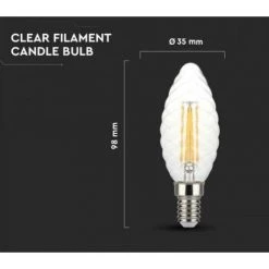 V-tac Ampoule Led 4w E14 3000k Dimmable Vt-1985d-n -4367 - 214367 -V-TAC Soldes 71536672 5