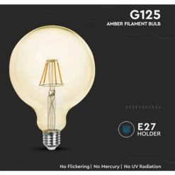 Ampoule Led G125 V-tac 4w E27 2200k Ambre Vt-1956-n -4473- 214473 8 Ampoule Led G125 V-tac 4w E27 2200k Ambre Vt-1956-n -4473- 214473 -V-TAC Soldes 71536674 4