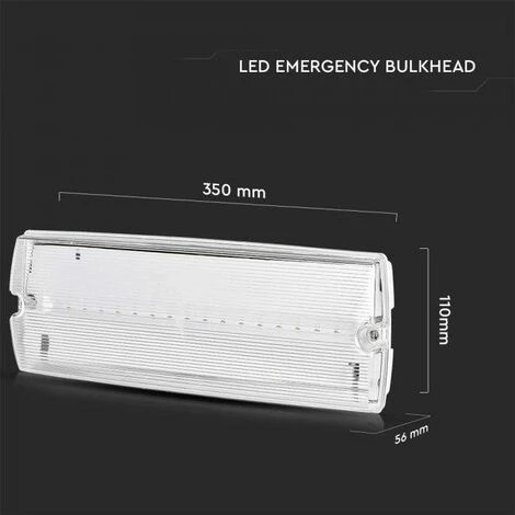 Lumière De Secours Led 3w V-tac 6400k Ip65 Vt-996 7687 3 Lumière De Secours Led 3w V-tac 6400k Ip65 Vt-996 7687 – Image 3