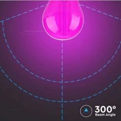 Ampoule Led G45 V-tac 2w E27 Rose Vt-2132-p-n - 7410- 217410 -V-TAC Soldes 71614188 3