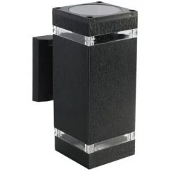 V-tac VT-968 Applique Extérieure Up/Down - E27 - Noir - IP44 - Carré