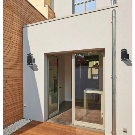 V-tac VT-968 Applique Extérieure Up/Down - E27 - Noir - IP44 - Carré 2 V-tac VT-968 Applique Extérieure Up/Down - E27 - Noir - IP44 - Carré – Image 2