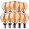 V-tac VT-1953 Lot De 10 Ampoules LED à Filament - E14 - 4W - 350 Lm - 2200K