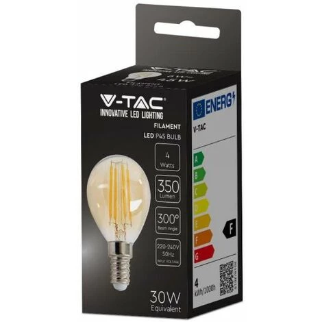 V-tac VT-1953 Lot De 10 Ampoules LED à Filament - E14 - 4W - 350 Lm - 2200K 5 V-tac VT-1953 Lot De 10 Ampoules LED à Filament - E14 - 4W - 350 Lm - 2200K – Image 5
