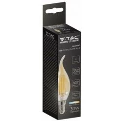 V-tac VT-1949 Lot De 10 Ampoules LED à Filament - E14 - 4W - 350 Lm - 2200K -V-TAC Soldes 72009412 5