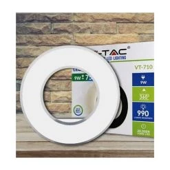 V-TAC VT-710 Applique Murale LED 9W Blanc Chaud 3000K Corps Aluminium Rond Blanc IP20 - SKU 8225 7 V-TAC VT-710 Applique Murale LED 9W Blanc Chaud 3000K Corps Aluminium Rond Blanc IP20 - SKU 8225 -V-TAC Soldes 7596912 4